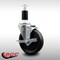 Service Caster 5'' SS Phenolic Swivel 1-3/8'' Expanding Stem Caster with Brake SCC-SSEX20S514-PHS-TLB-138 - alternate 4